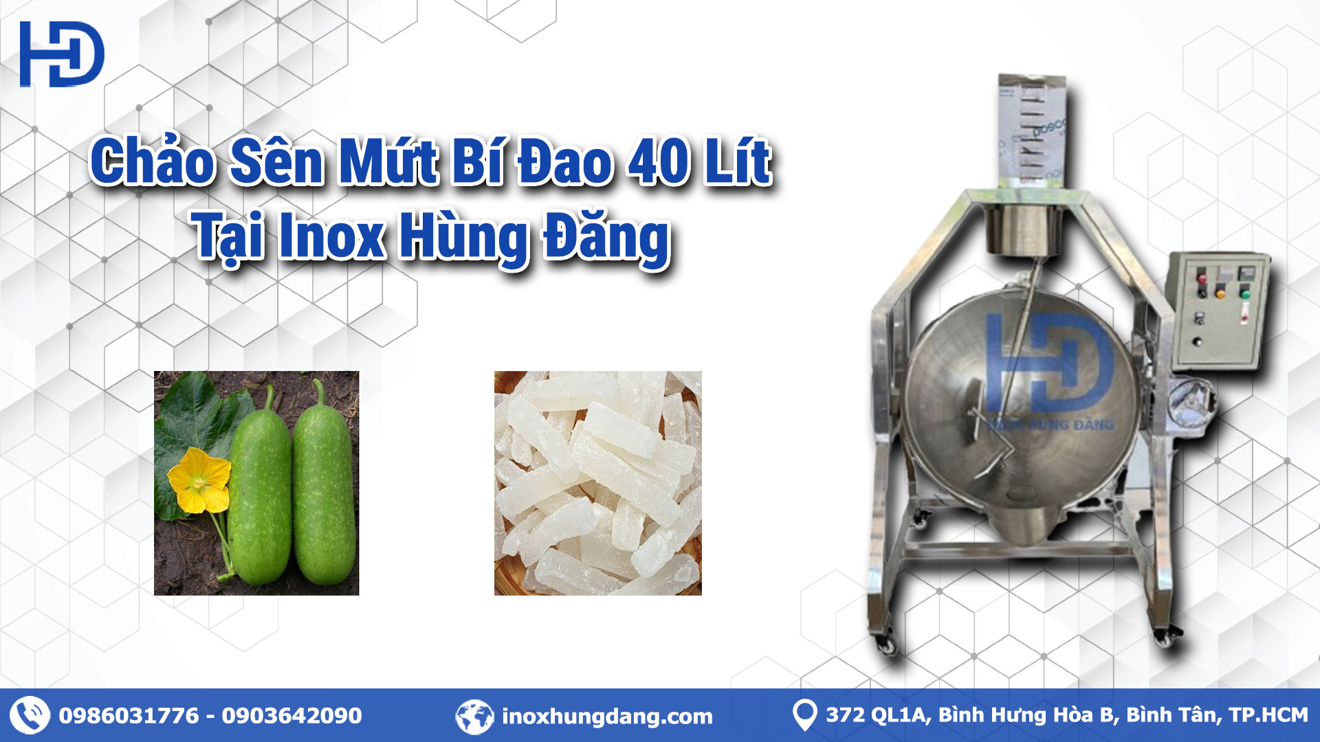 Inox Hùng Đăng là đơn vị chuyên sản xuất chảo sên mứt bí đao hàng đầu TP.HCM