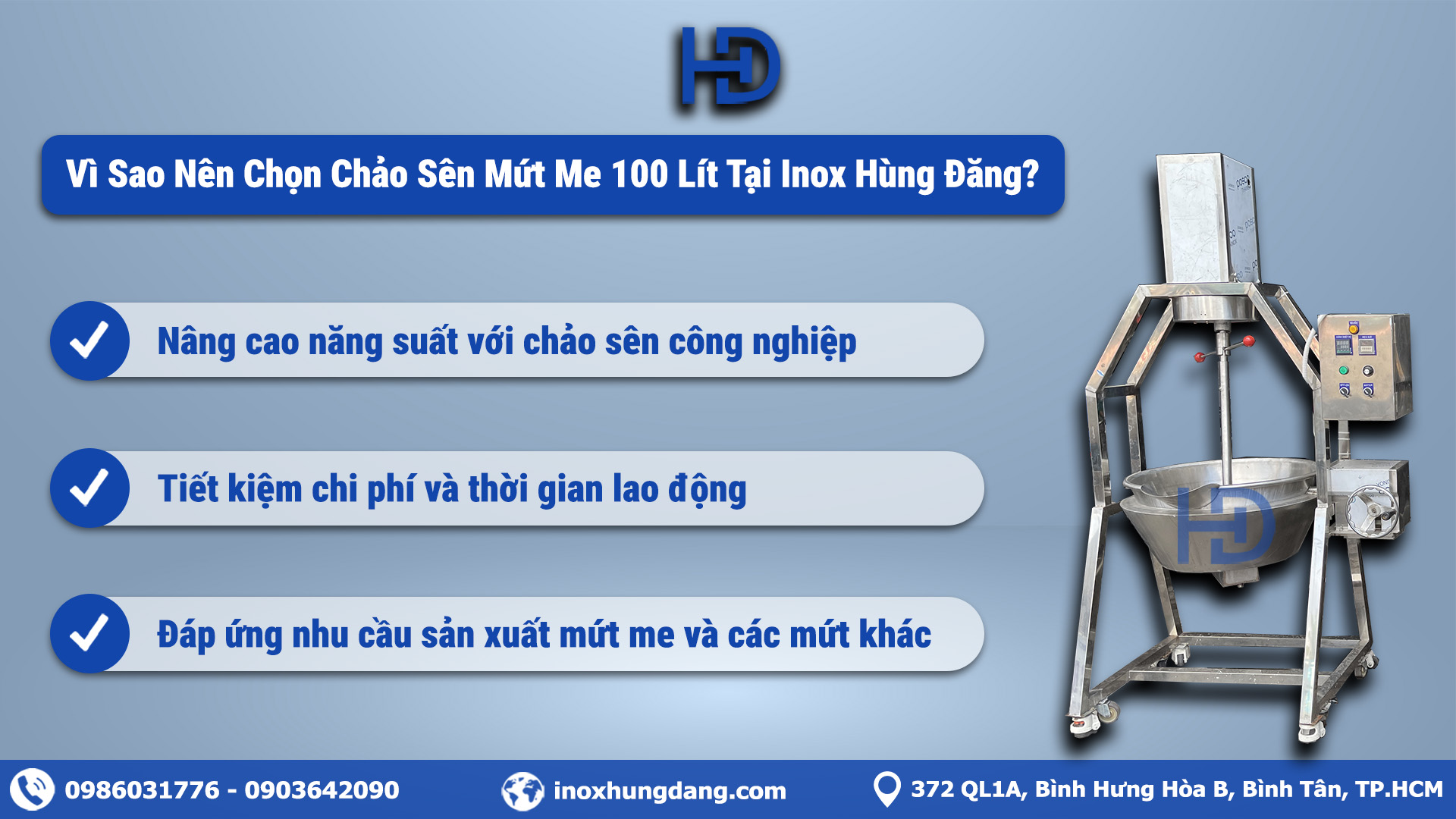 Những Lý do nên chọn Hùng Đăng là đơn vị sản xuất chảo sên mứt me