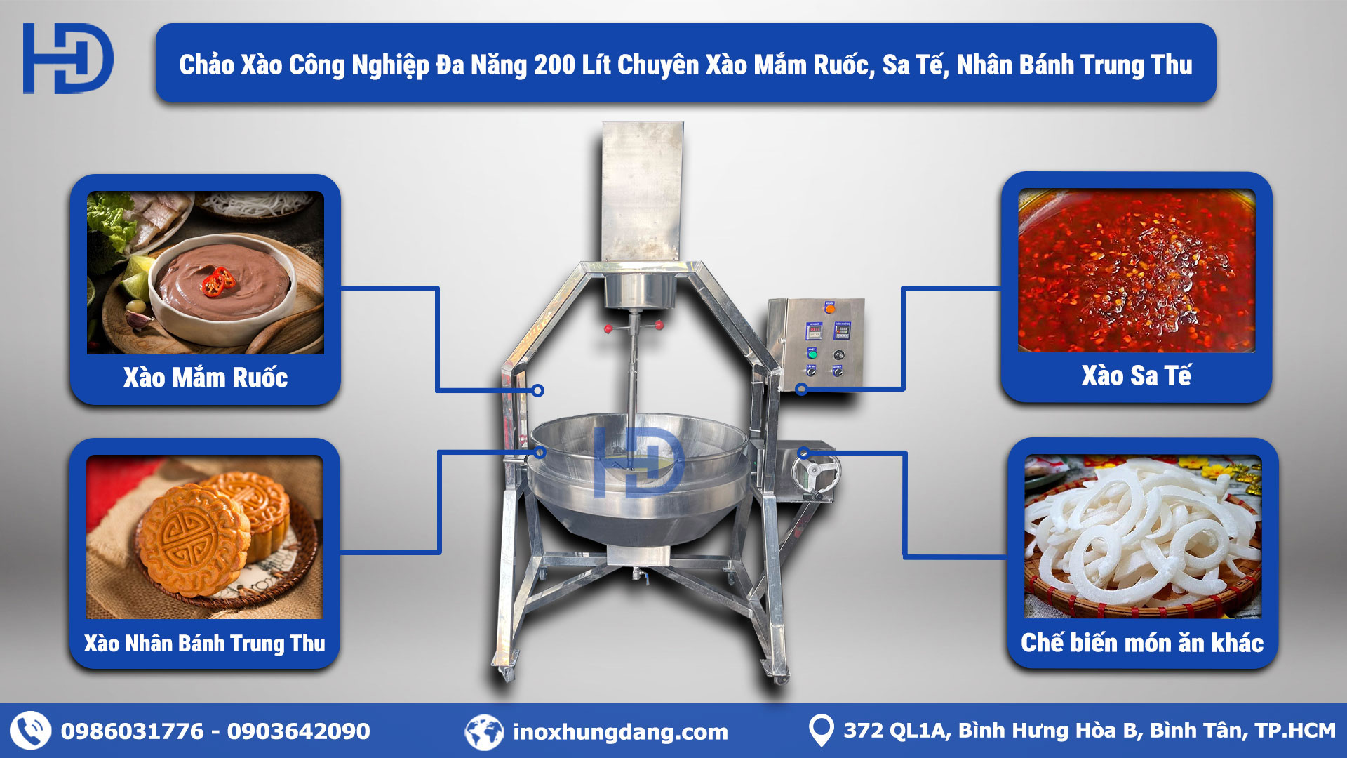 Chảo Xào Nhân Công Nghiệp Đa Năng Tại Inox Hùng Đăng