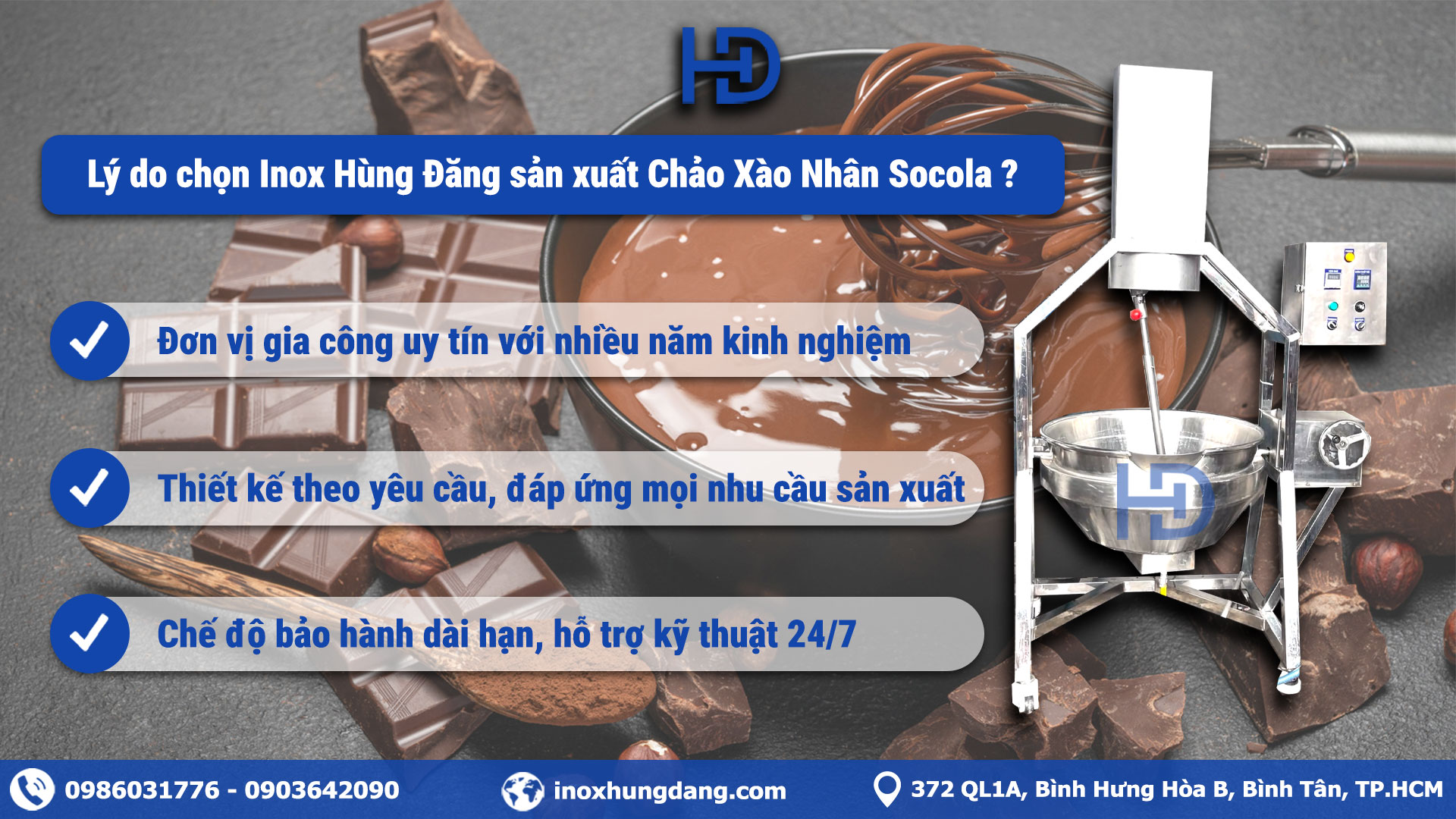 Lý do chọn Inox Hùng Đăng sản xuất Chảo Xào Nhân Socola Lý do chọn Inox Hùng Đăng sản xuất Chảo Xào Nhân Socola