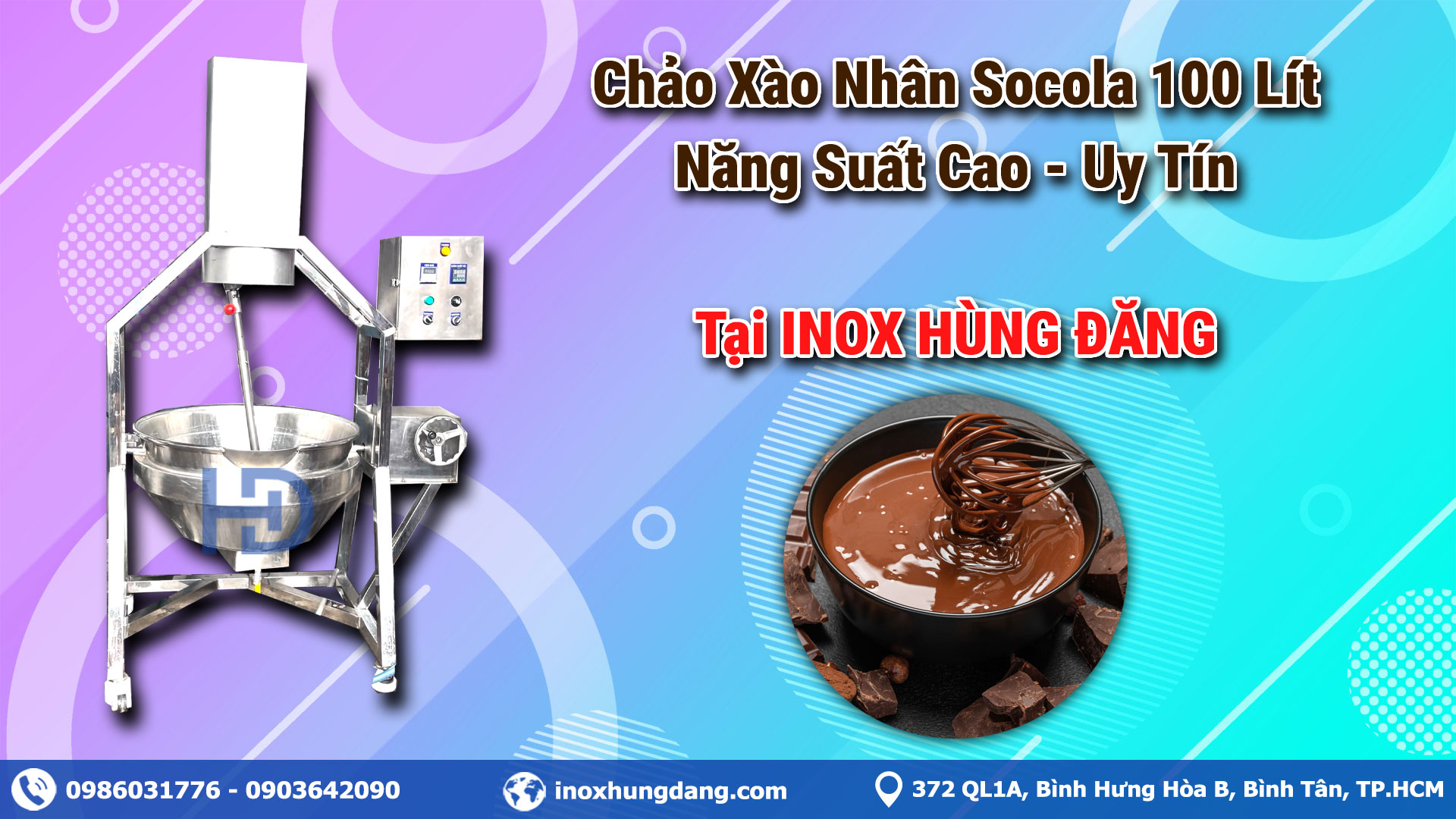 Chảo Xào Nhân Socola 100 Lít - Inox 304 Bền Bỉ, Năng Suất Cao Chảo Xào Nhân Socola 100 Lít - Inox 304 Bền Bỉ, Năng Suất Cao