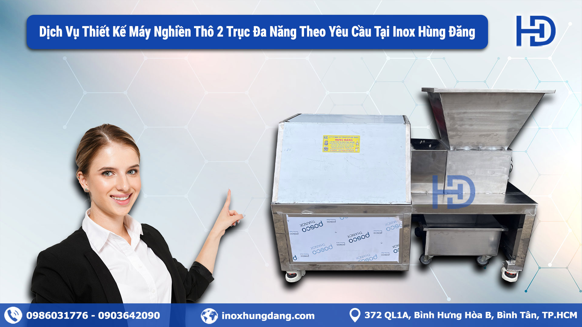 Inox Hùng Đăng - Đơn vị sản xuất máy nghiền công nghiệp uy tín hàng đầu Inox Hùng Đăng - Đơn vị sản xuất máy nghiền công nghiệp uy tín hàng đầu