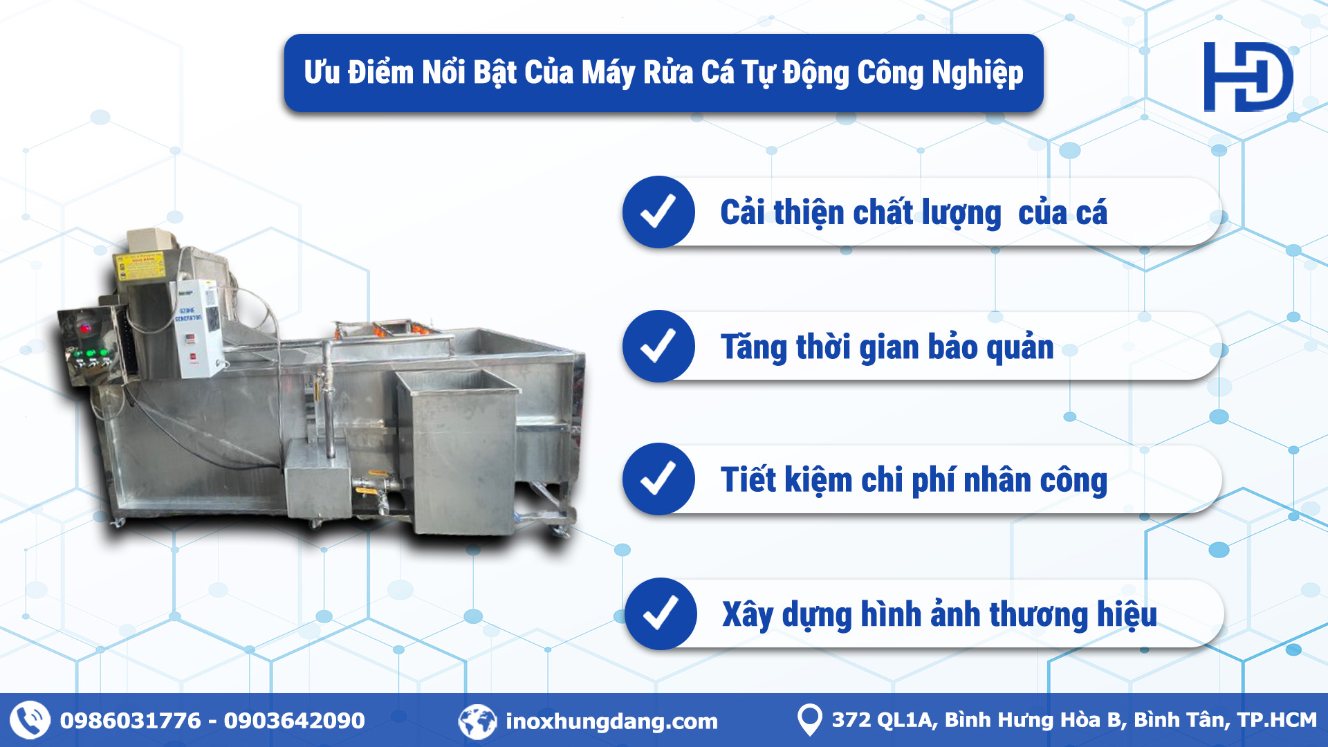 Những lợi ích đột phá mà máy rửa cá tự động công nghiệp 200kg mang lại