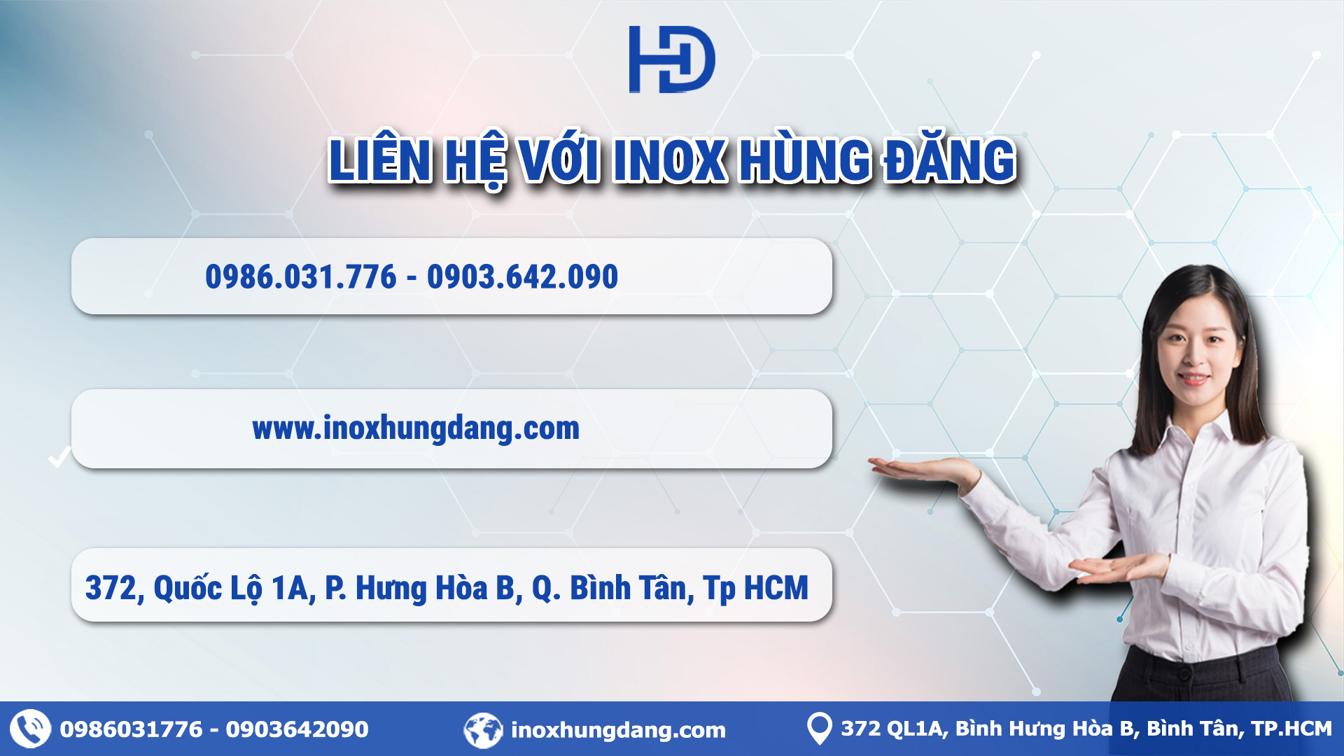 Cách thức liên hệ với Inox Hùng Đăng 