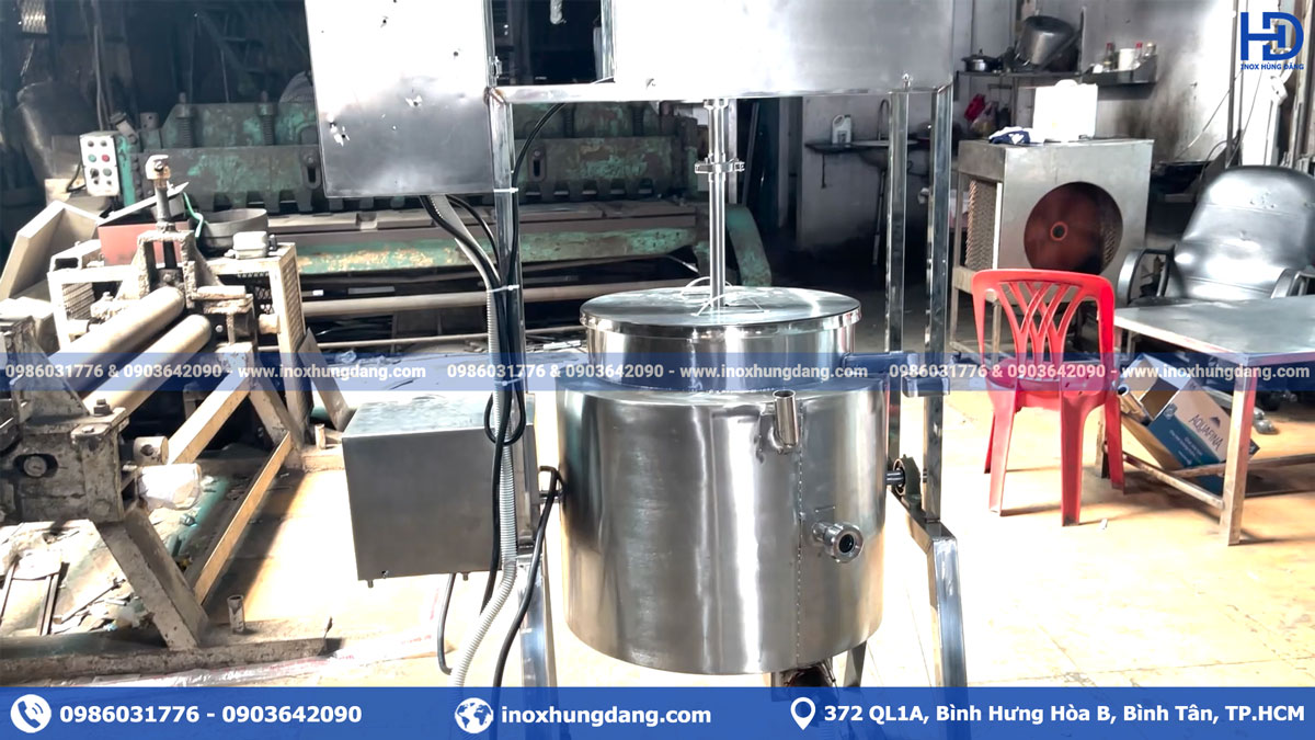Inox Hùng Đăng chuyên sản xuất nồi nấu nước đường chuyên nghiệp