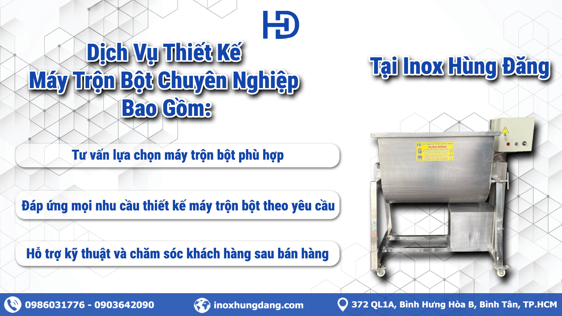 Dịch Vụ Thiết Kế Máy Trộn Bột Chuyên Nghiệp