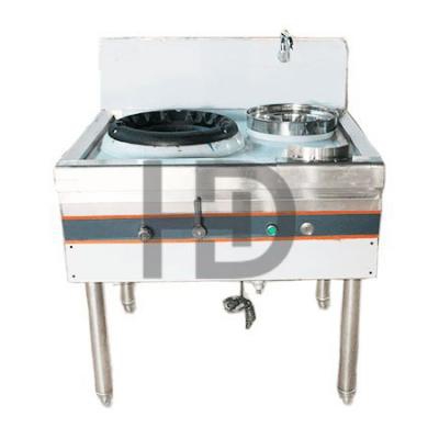 Bếp á đơn có quạt thổi họng gang có bầu nước