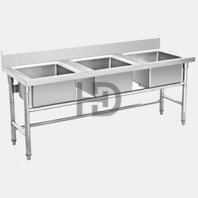 Bồn rửa inox 3 chậu