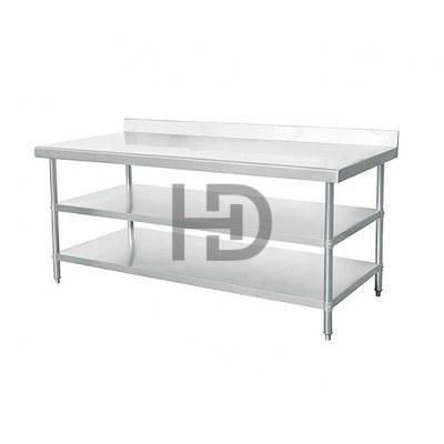Bàn Inox 3 tầng có gáy