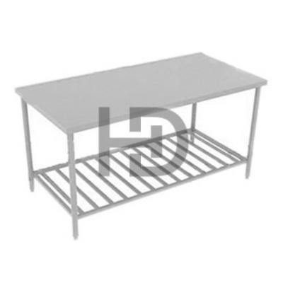 Bàn inox 1 tầng có kệ song