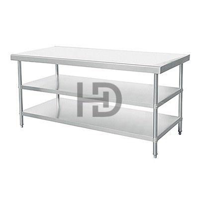 Bàn inox 3 tầng phẳng