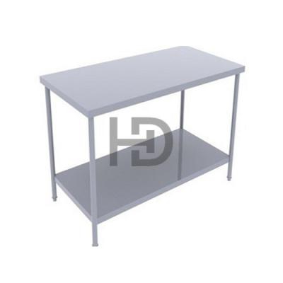 Bàn inox 2 tầng phẳng