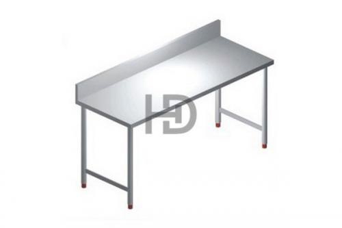 Bàn inox chữ nhật 1 tầng có gáy Bàn inox chữ nhật 1 tầng có gáy