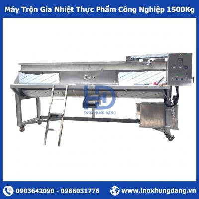 Máy Trộn Gia Nhiệt Thực Phẩm Công Nghiệp 1500Kg Máy Trộn Gia Nhiệt Thực Phẩm Công Nghiệp 1500Kg