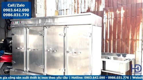 Tủ Nấu Cơm Công Nghiệp 200kg Chất Lượng - Giá Rẻ - Uy Tín Tại Inox Hùng Đăng