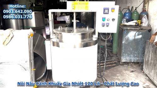 Nồi Nấu Cánh Khuấy Gia Nhiệt 120 Lít - Chất Lượng + Giá Tốt Tại Inox Hùng Đăng