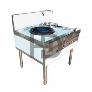 Bếp á đơn có quạt thổi họng gang có bầu nước