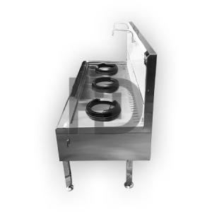 Bếp á 3 họng kiềng gang tròn