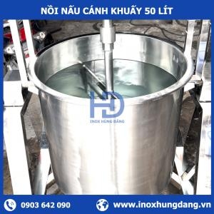 Nồi Cánh Khuấy Lật Nghiêng 50 Lít