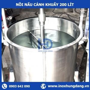 Nồi Cánh Khuấy Lật Nghiêng 200 Lít