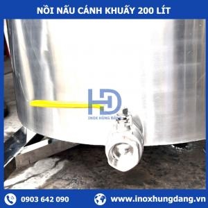 Nồi Cánh Khuấy Lật Nghiêng 200 Lít