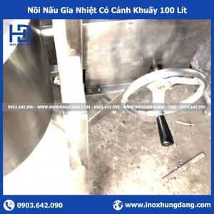 Nồi Nấu Gia Nhiệt Có Cánh Khuấy 100 Lít