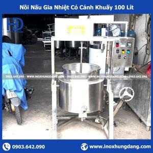 Nồi Nấu Gia Nhiệt Có Cánh Khuấy 100 Lít
