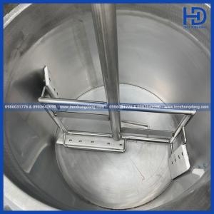Nồi Nấu Trà Sữa Công Nghiệp 50 Lít Có Cánh Khuấy